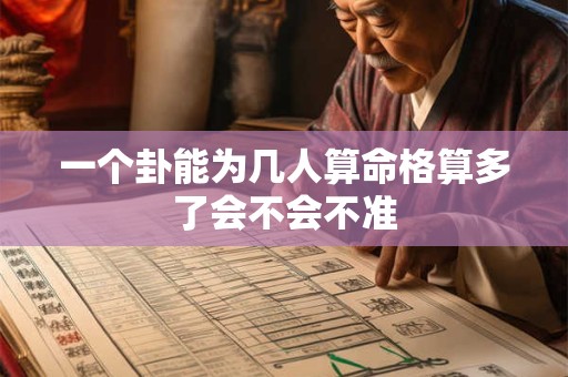 一个卦能为几人算命格算多了会不会不准