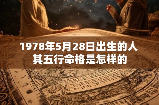 1978年5月28日出生的人 其五行命格是怎样的