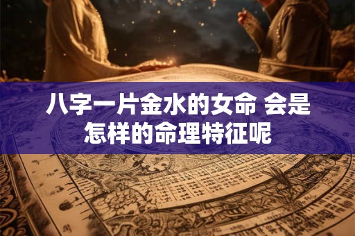 八字一片金水的女命 会是怎样的命理特征呢
