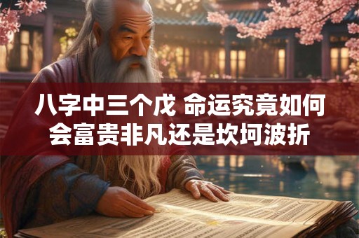 八字中三个戊 命运究竟如何会富贵非凡还是坎坷波折 八字中三个戊 命运究竟如何会富贵非凡还是坎坷波折