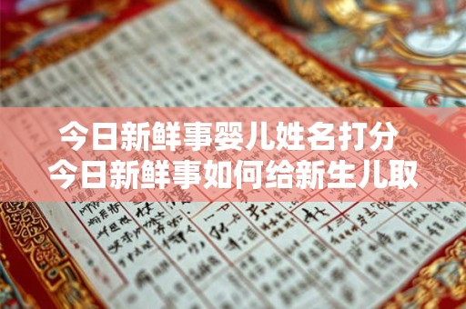 今日新鲜事婴儿姓名打分 今日新鲜事如何给新生儿取名字