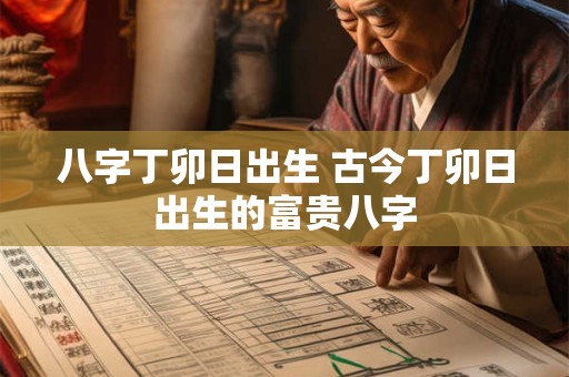 八字丁卯日出生 古今丁卯日出生的富贵八字 八字丁卯日出生 古今丁卯日出生的富贵八字