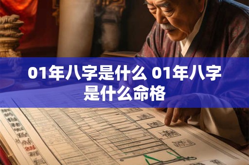 01年八字是什么 01年八字是什么命格