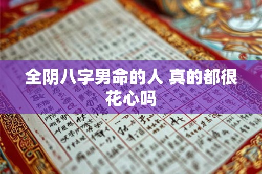 全阴八字男命的人 真的都很花心吗