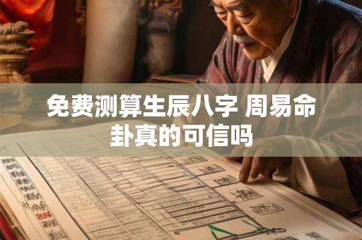 免费测算生辰八字 周易命卦真的可信吗