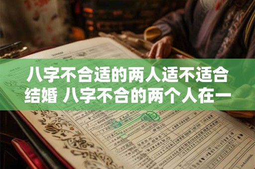 八字不合适的两人适不适合结婚 八字不合的两个人在一起结婚会怎么样