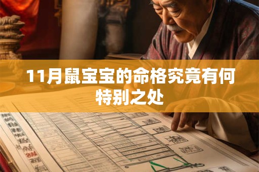 11月鼠宝宝的命格究竟有何特别之处