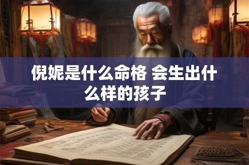 倪妮是什么命格 会生出什么样的孩子