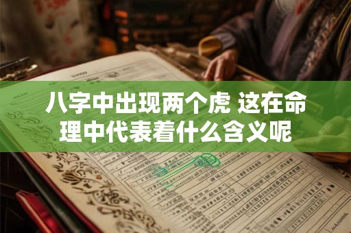 八字中出现两个虎 这在命理中代表着什么含义呢