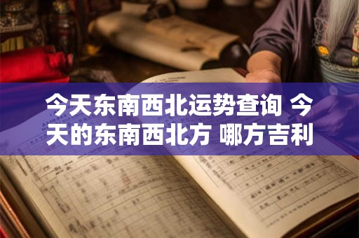 今天东南西北运势查询 今天的东南西北方 哪方吉利