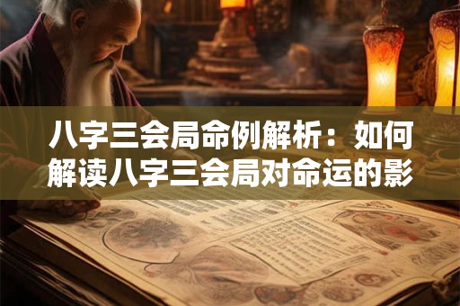 八字三会局命例解析：如何解读八字三会局对命运的影响