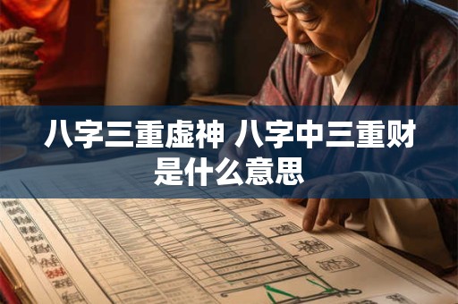 八字三重虚神 八字中三重财是什么意思
