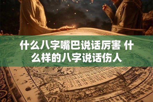 什么八字嘴巴说话厉害 什么样的八字说话伤人