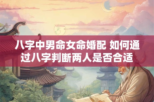 八字中男命女命婚配 如何通过八字判断两人是否合适