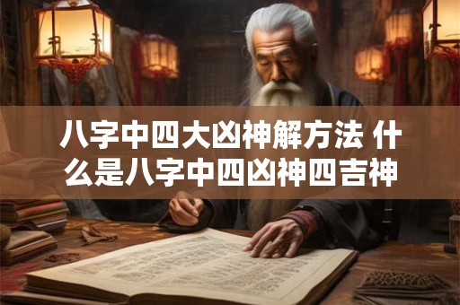 八字中四大凶神解方法 什么是八字中四凶神四吉神