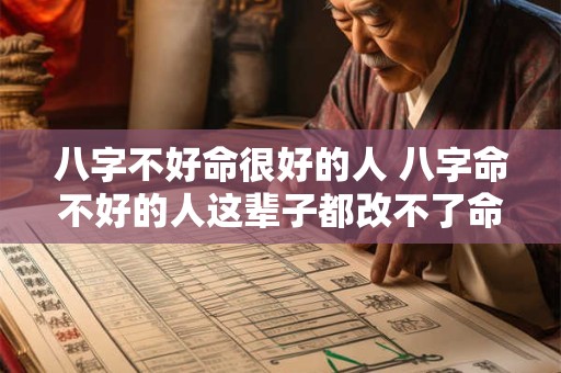 八字不好命很好的人 八字命不好的人这辈子都改不了命吗 八字不好命很好的人 八字命不好的人这辈子都改不了命吗