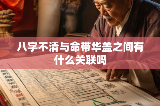 八字不清与命带华盖之间有什么关联吗 八字不清与命带华盖之间有什么关联吗