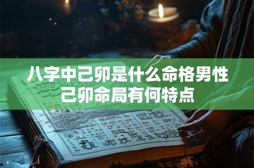 八字中己卯是什么命格男性己卯命局有何特点
