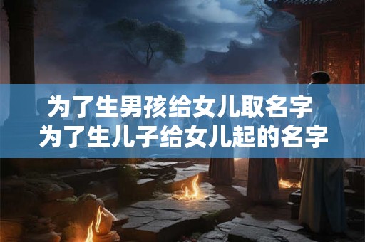为了生男孩给女儿取名字 为了生儿子给女儿起的名字招娣