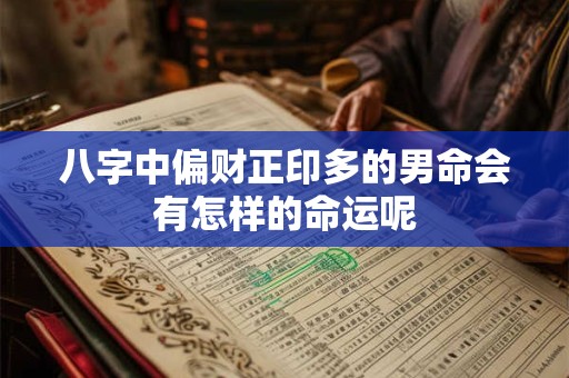 八字中偏财正印多的男命会有怎样的命运呢