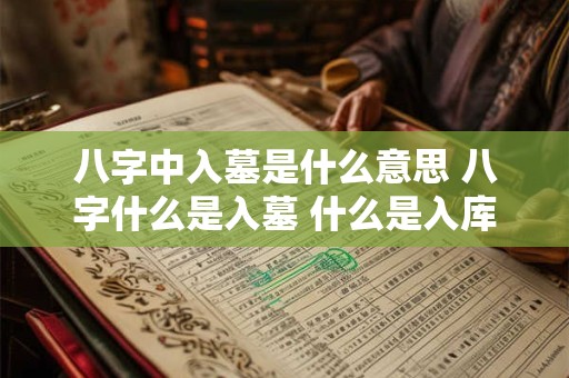 八字中入墓是什么意思 八字什么是入墓 什么是入库
