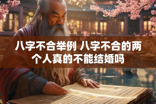 八字不合举例 八字不合的两个人真的不能结婚吗