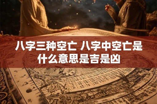 八字三种空亡 八字中空亡是什么意思是吉是凶