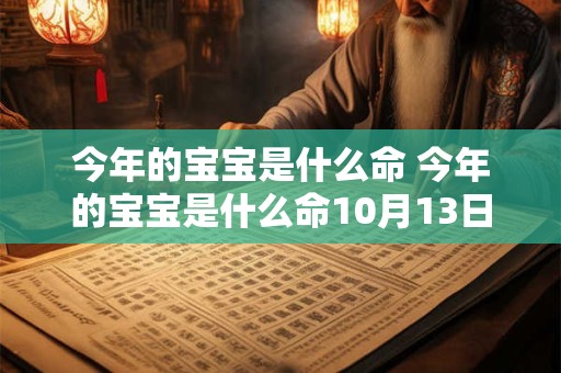 今年的宝宝是什么命 今年的宝宝是什么命10月13日出生的