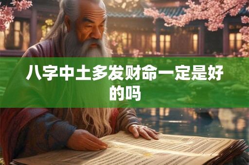 八字中土多发财命一定是好的吗