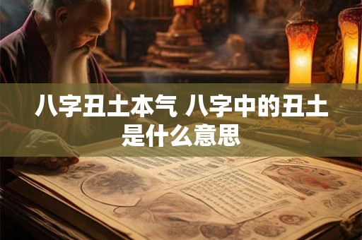 八字丑土本气 八字中的丑土是什么意思
