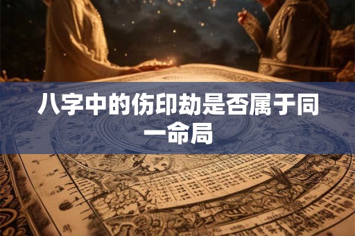 八字中的伤印劫是否属于同一命局