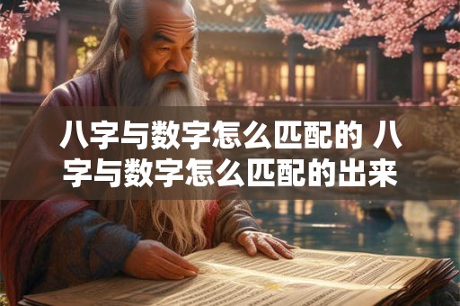 八字与数字怎么匹配的 八字与数字怎么匹配的出来