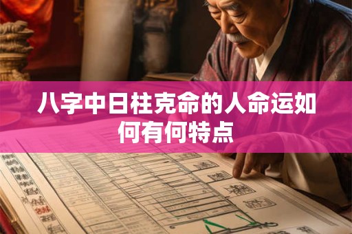 八字中日柱克命的人命运如何有何特点
