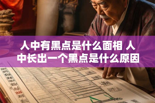 人中有黑点是什么面相 人中长出一个黑点是什么原因