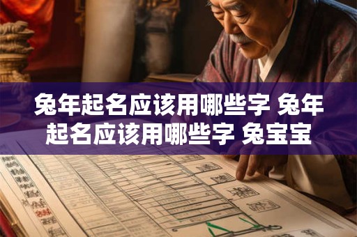 兔年起名应该用哪些字 兔年起名应该用哪些字 兔宝宝单字取名