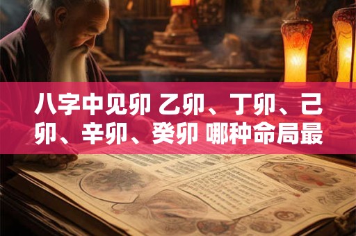 八字中见卯 乙卯、丁卯、己卯、辛卯、癸卯 哪种命局最好 八字中见卯 乙卯、丁卯、己卯、辛卯、癸卯 哪种命局最好