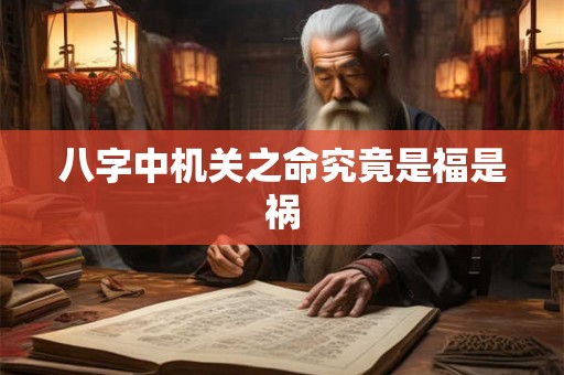 八字中机关之命究竟是福是祸