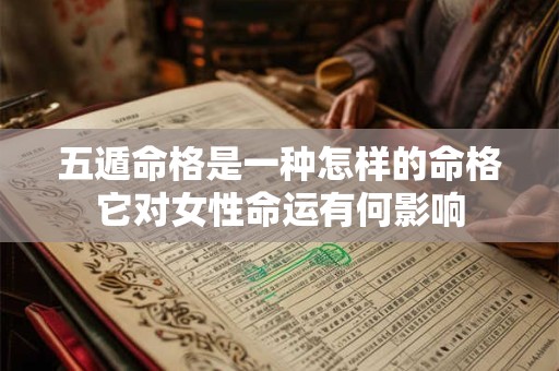 五遁命格是一种怎样的命格它对女性命运有何影响