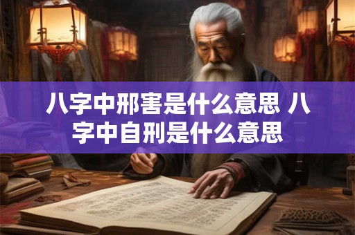 八字中邢害是什么意思 八字中自刑是什么意思