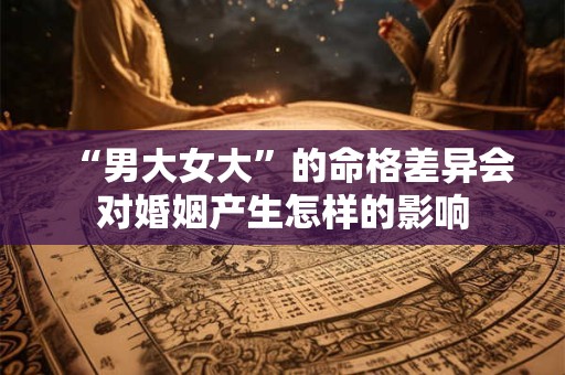 “男大女大”的命格差异会对婚姻产生怎样的影响