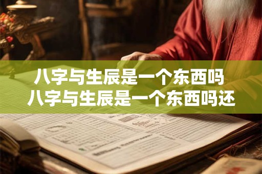 八字与生辰是一个东西吗 八字与生辰是一个东西吗还是两个