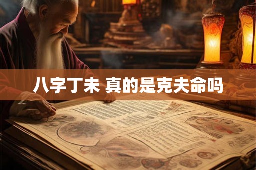 八字丁未 真的是克夫命吗