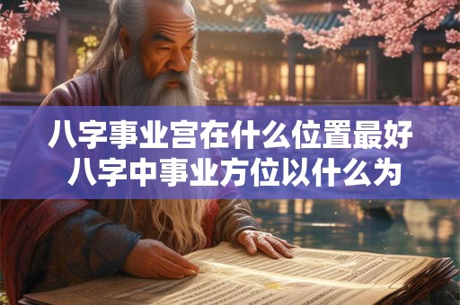 八字事业宫在什么位置最好 八字中事业方位以什么为准
