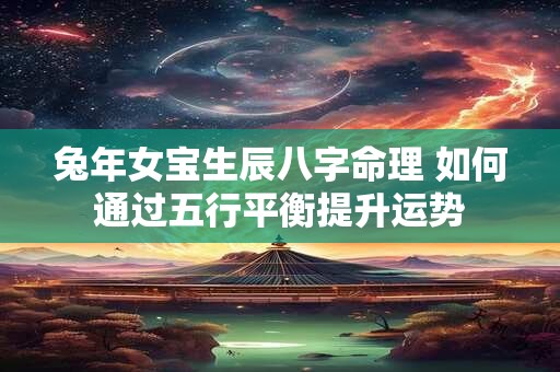 兔年女宝生辰八字命理 如何通过五行平衡提升运势