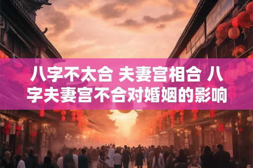 八字不太合 夫妻宫相合 八字夫妻宫不合对婚姻的影响