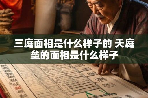 三庭面相是什么样子的 天庭垒的面相是什么样子