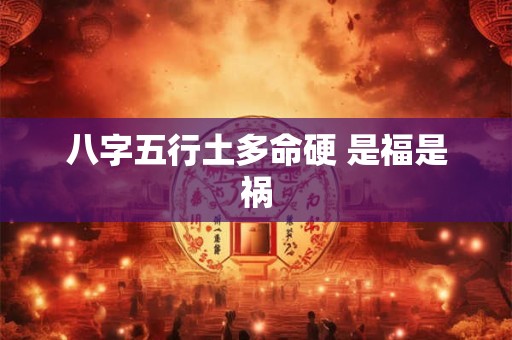 八字五行土多命硬 是福是祸