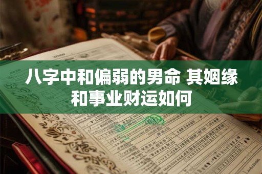 八字中和偏弱的男命 其姻缘和事业财运如何