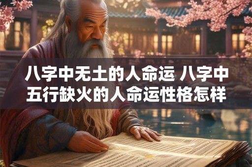 八字中无土的人命运 八字中五行缺火的人命运性格怎样
