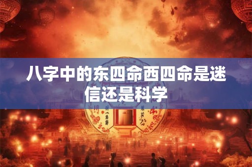 八字中的东四命西四命是迷信还是科学